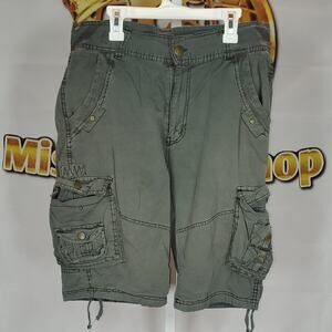 Men’s Green Cargo Shorts Denim Culture Size 32